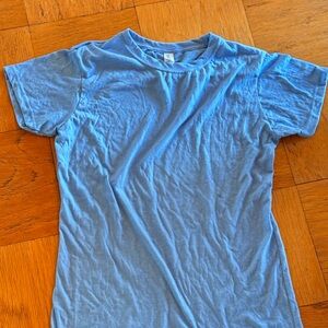 Luxe Light Blue Short Sleeve Tee